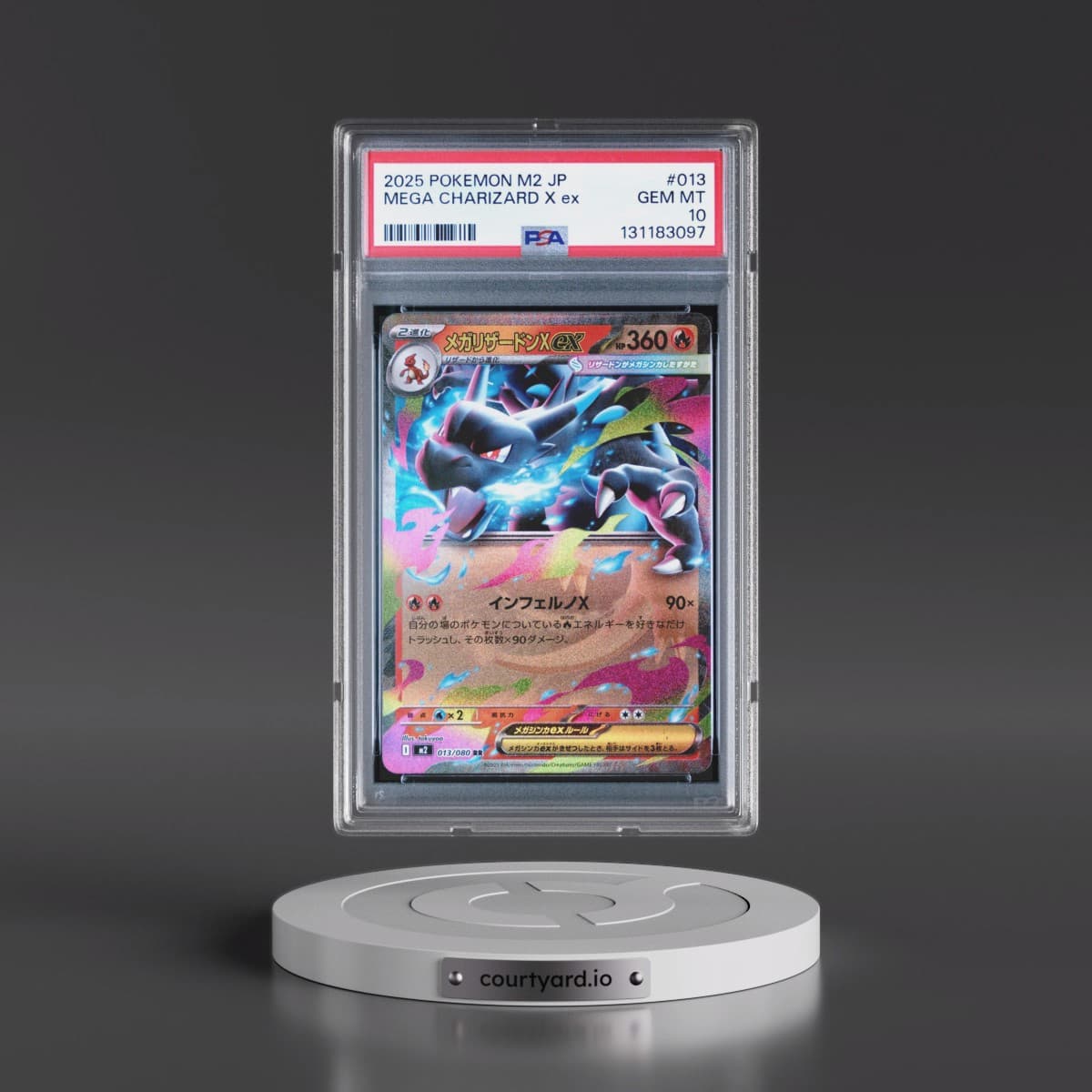 2025 Pokémon M2-Inferno X #013 Mega Charizard X EX - Holo (PSA 10 GEM MINT)