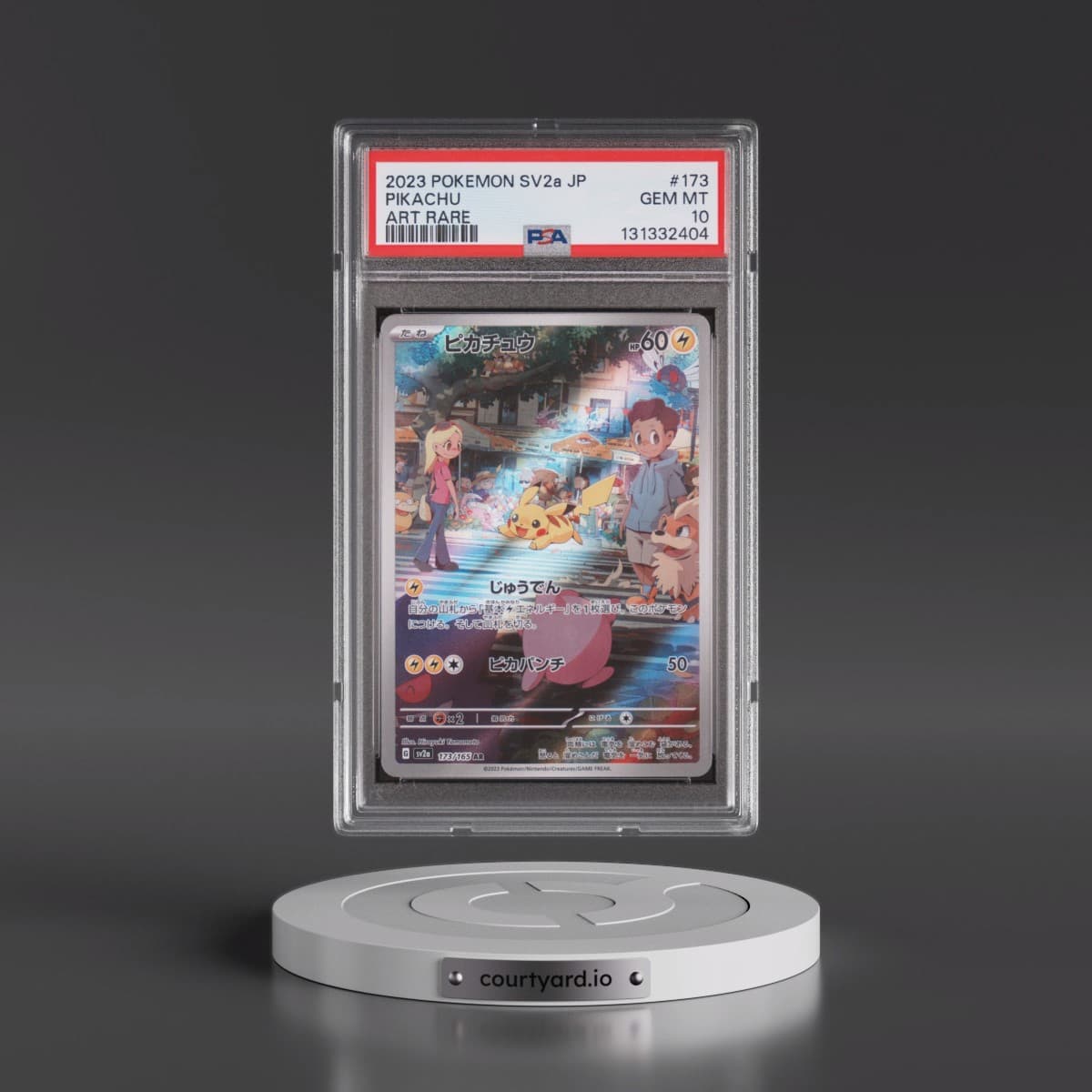 2023 Pokémon Sv2a-Pokemon 151 #173 Pikachu - Art Rare (PSA 10 GEM MINT)
