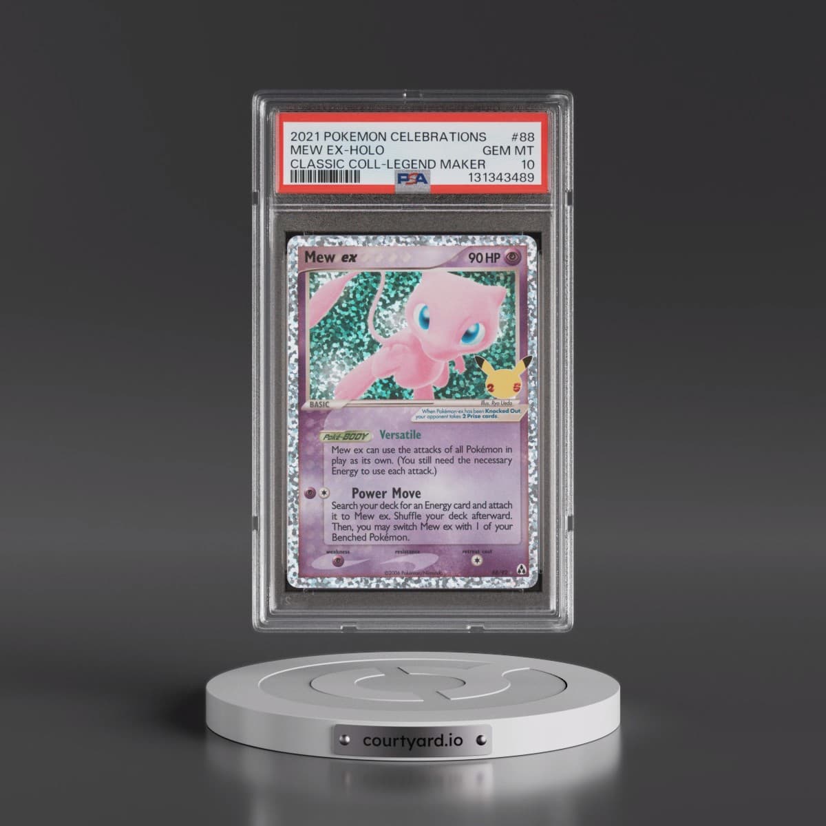 2021 Pokémon Celebrations Classic Collection #88 Mew EX - Holo Holo (PSA 10 GEM MINT)