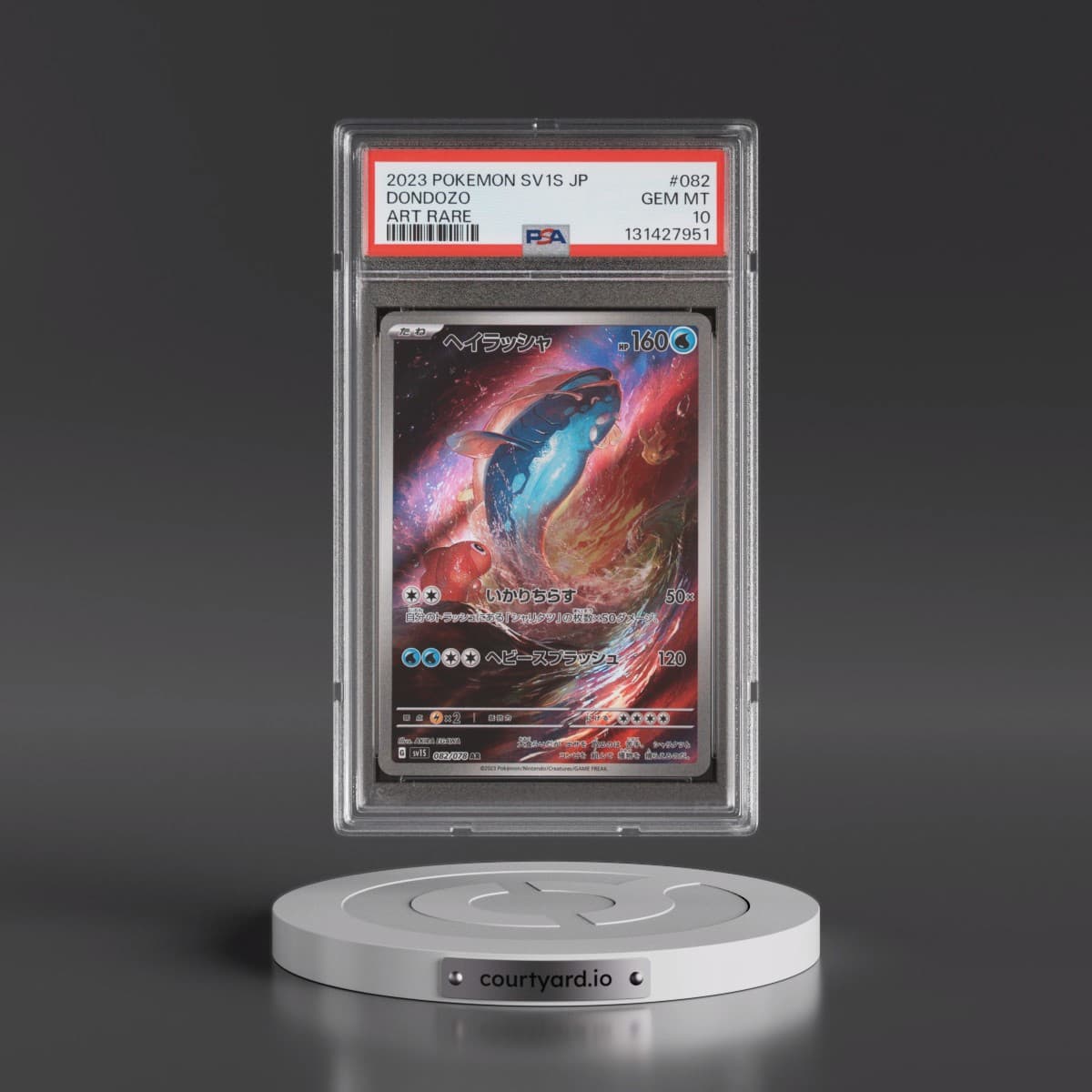 2023 Pokémon Sv1s-Scarlet EX #082 Dondozo - Art Rare (PSA 10 GEM MINT)
