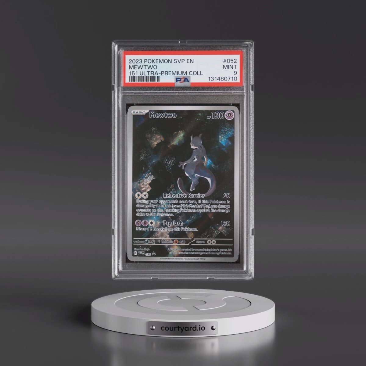 2023 Pokémon Svp EN-SV Black Star Promo #052 Mewtwo - 151 Ultra-Premium Collection (PSA 9 MINT)