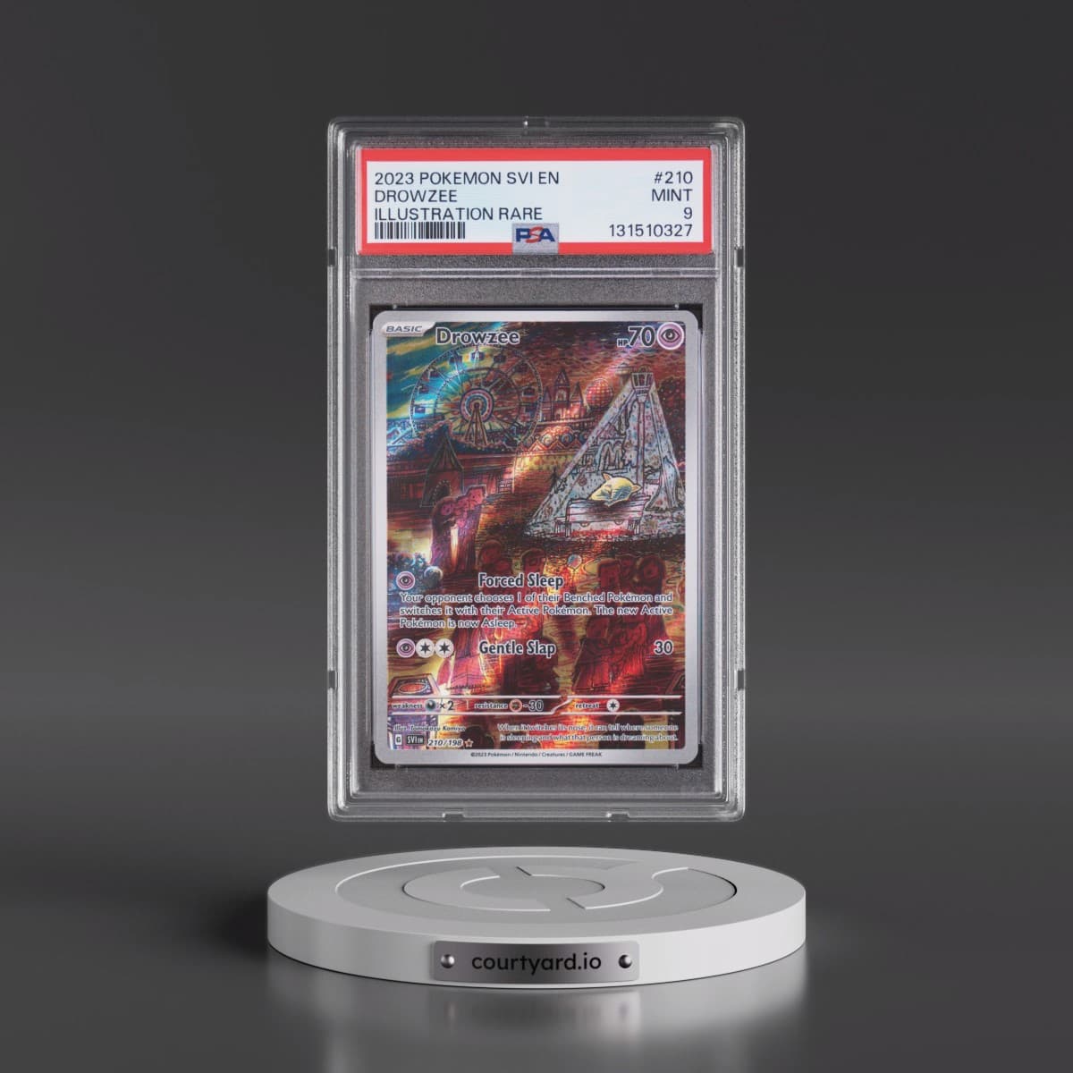 2023 Pokémon Svi EN-Scarlet & Violet #210 Drowzee - Illustration Rare (PSA 9 MINT)