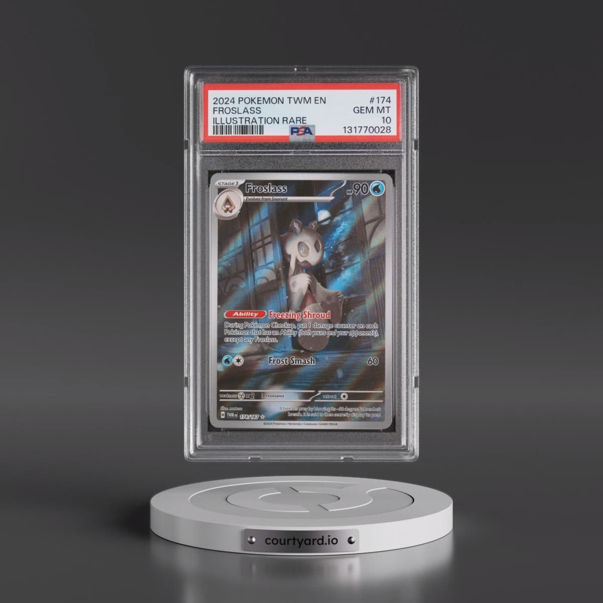 2024 Pokémon Twm EN-Twilight Masquerade #174 Froslass - Illustration Rare (PSA 10 GEM MINT)