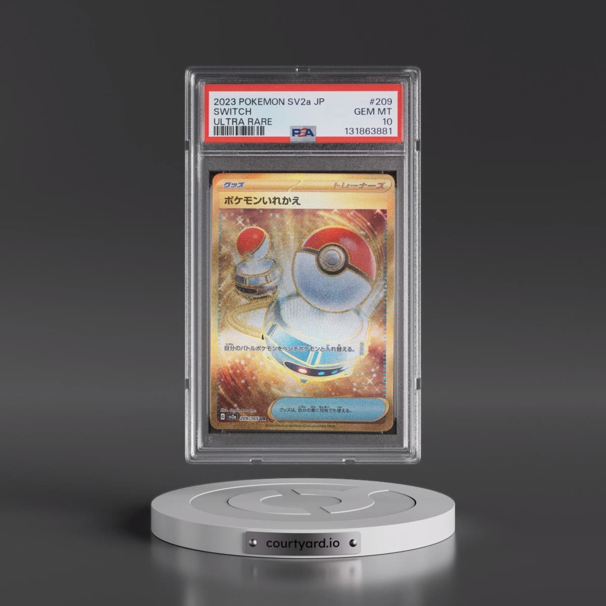 2023 Pokémon Sv2a-Pokémon 151 #209 Switch - Ultra Rare (PSA 10 GEM MINT)