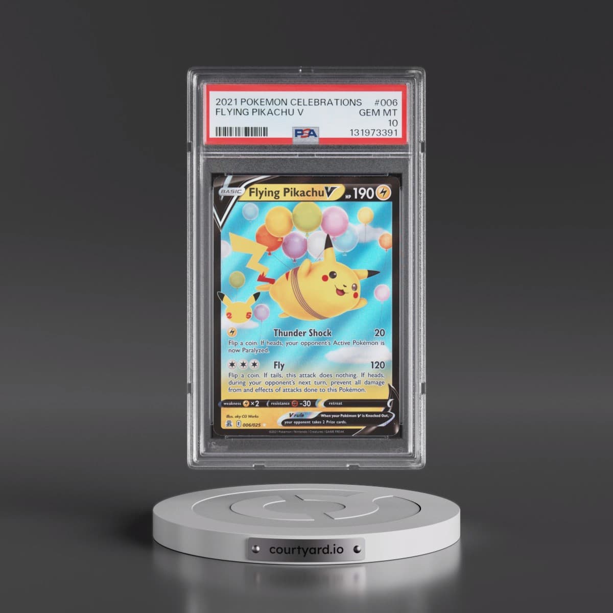 2021 Pokémon Celebrations #006 Flying Pikachu V - Holo (PSA 10 GEM MINT)