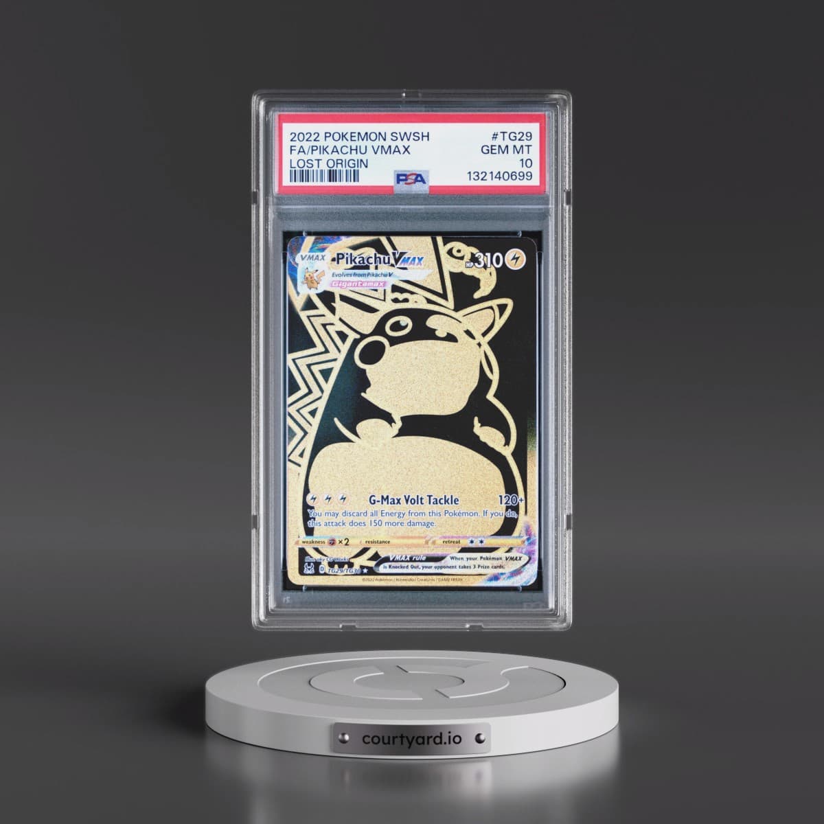 2022 Pokémon Sword & Shield Lost Origin #TG29 Pikachu Vmax - Full Art (PSA 10 GEM MINT)