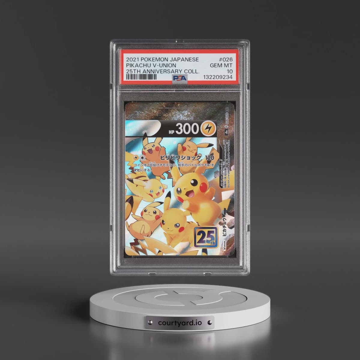 2021 Pokémon 25th Anniversary Collection #026 Pikachu V-Union (PSA 10 GEM MINT)