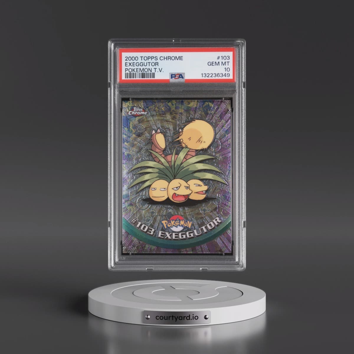 2000 Topps Chrome Pokémon T.V. #103 Exeggutor (PSA 10 GEM MINT)