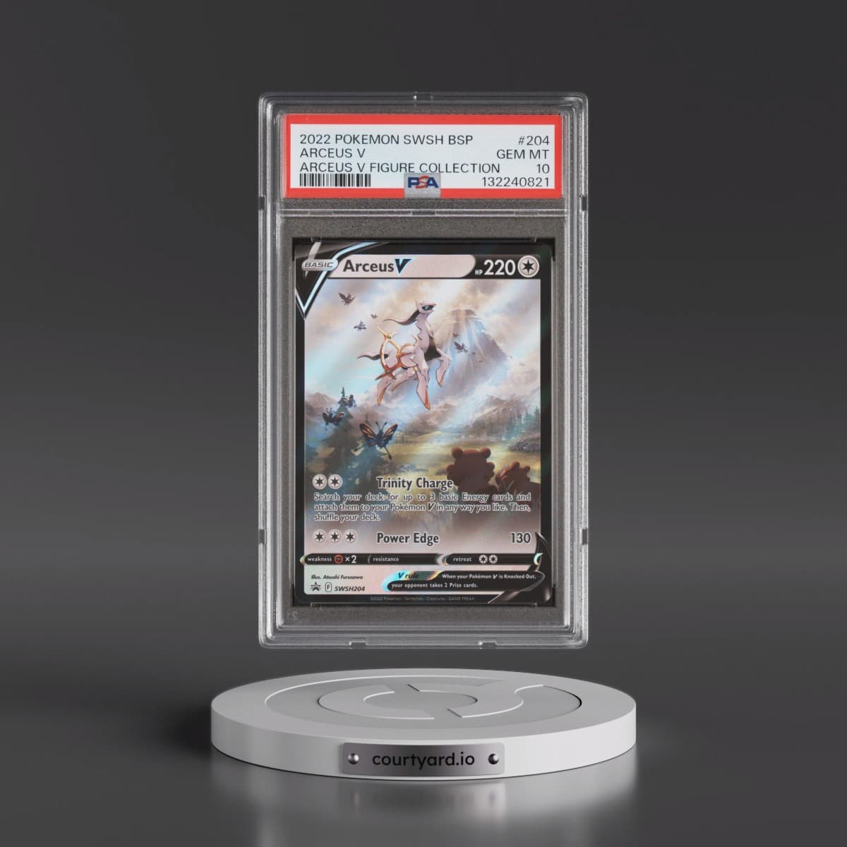 2022 Pokémon Swsh Black Star Promo #204 Arceus V - Holo Arceus V Figure Collection (PSA 10 GEM MINT)