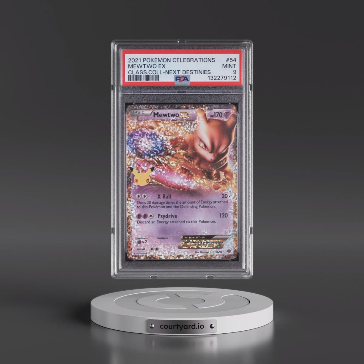 2021 Pokémon Celebrations Classic Collection #54 Mewtwo EX - Holo (PSA 9 MINT)