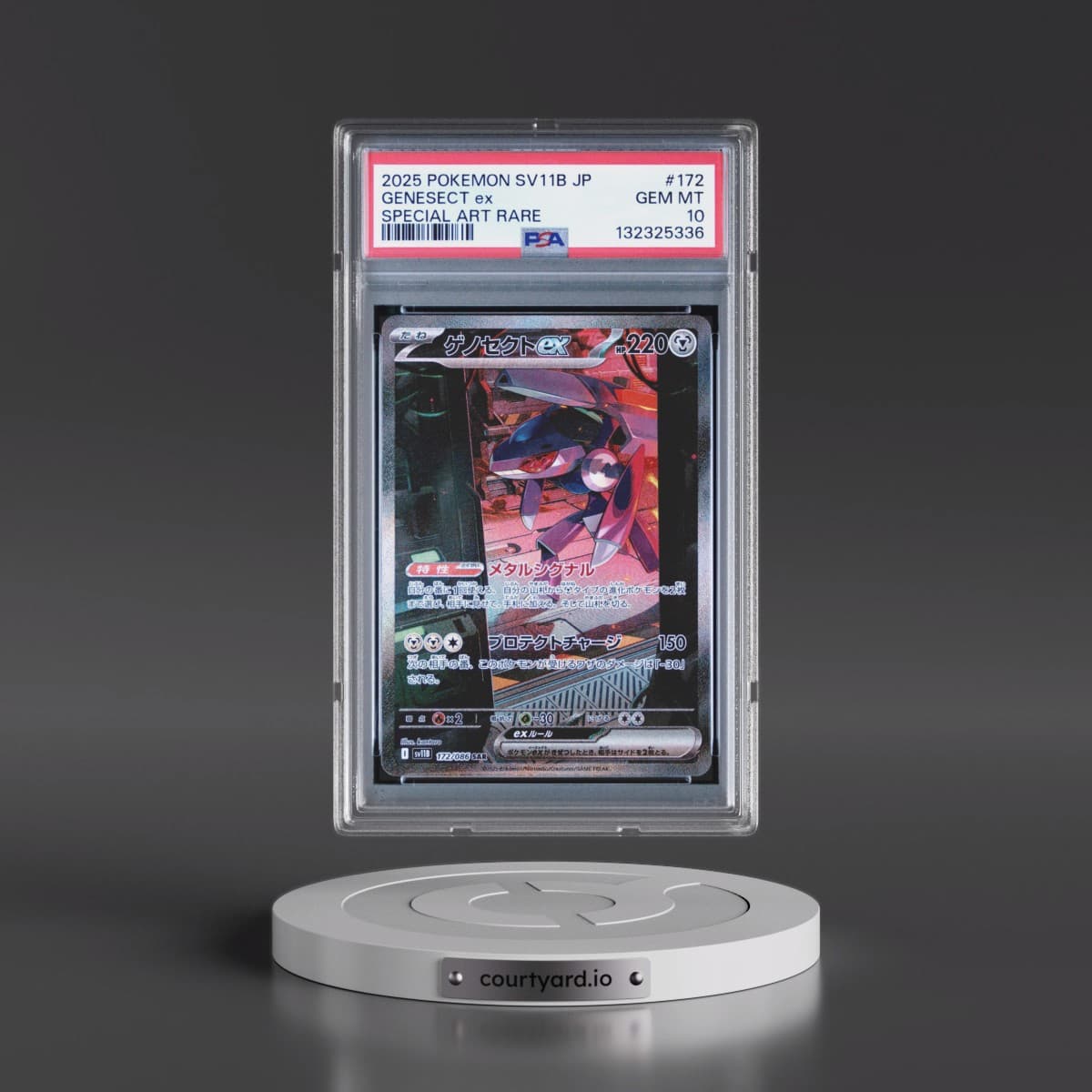 2025 Pokémon Sv11b-Black Bolt #172 Genesect EX - Holo Special Art Rare (PSA 10 GEM MINT)