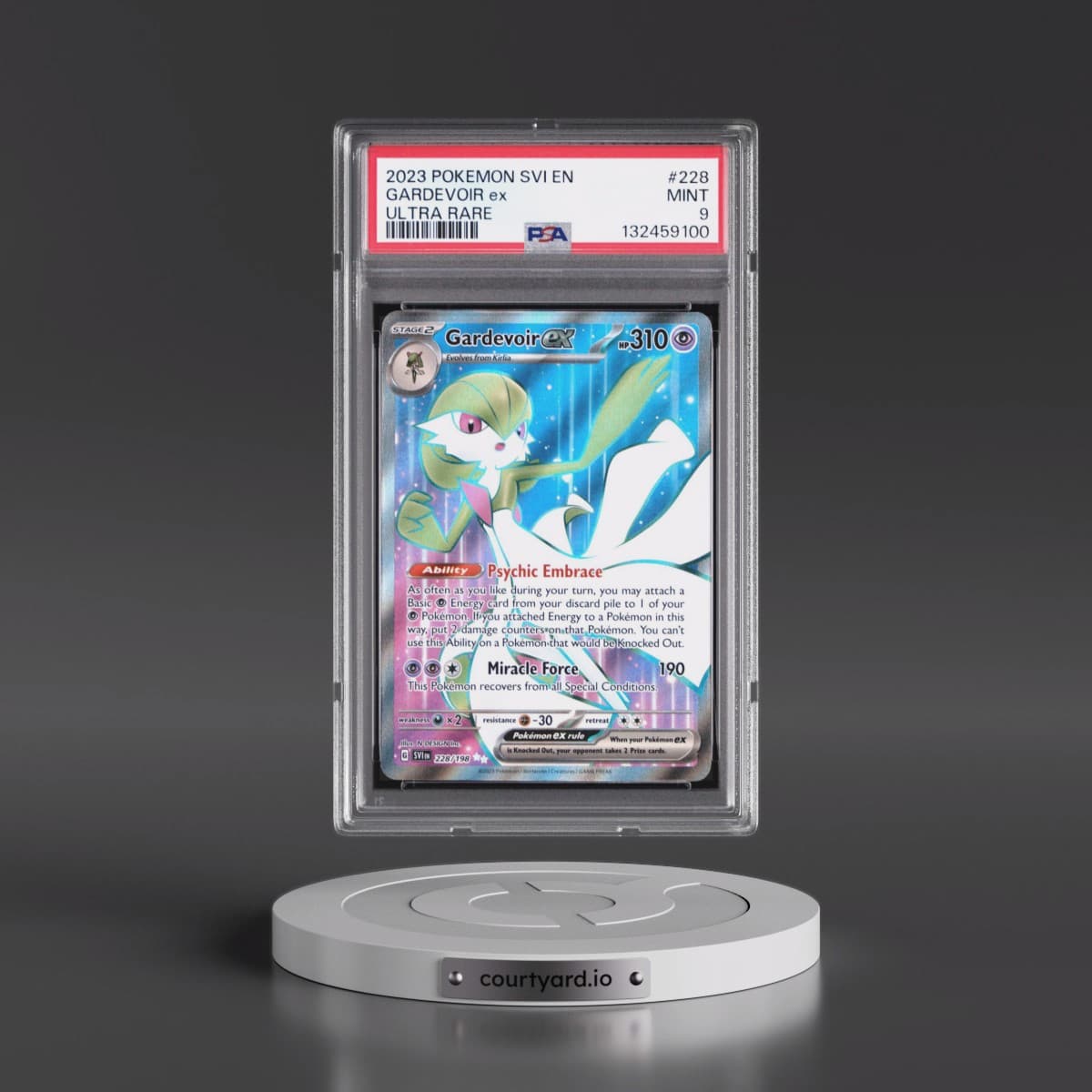 2023 Pokémon Svi EN-Scarlet & Violet #228 Gardevoir EX - Holo Ultra Rare (PSA 9 MINT)