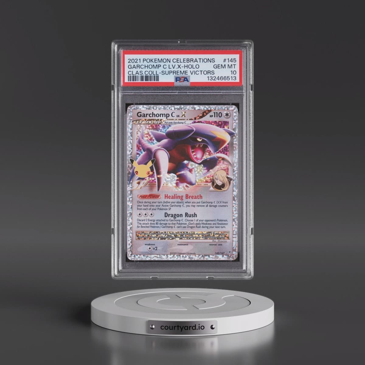 2021 Pokémon Celebrations Classic Collection #145 Garchomp C LV.X - Holo (PSA 10 GEM MINT)