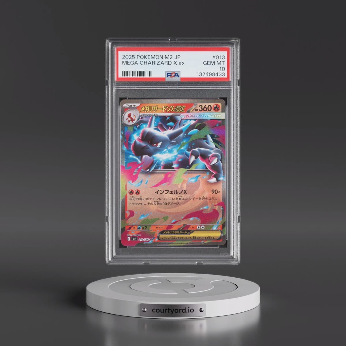 2025 Pokémon M2-Inferno X #013 Mega Charizard X EX - Holo (PSA 10 GEM MINT)