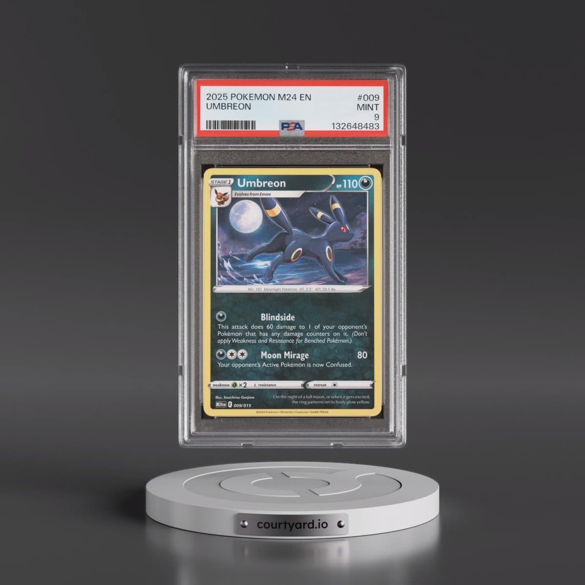 2025 Pokémon M24 EN-Mcdonald's Collection #009 Umbreon (PSA 9 MINT)