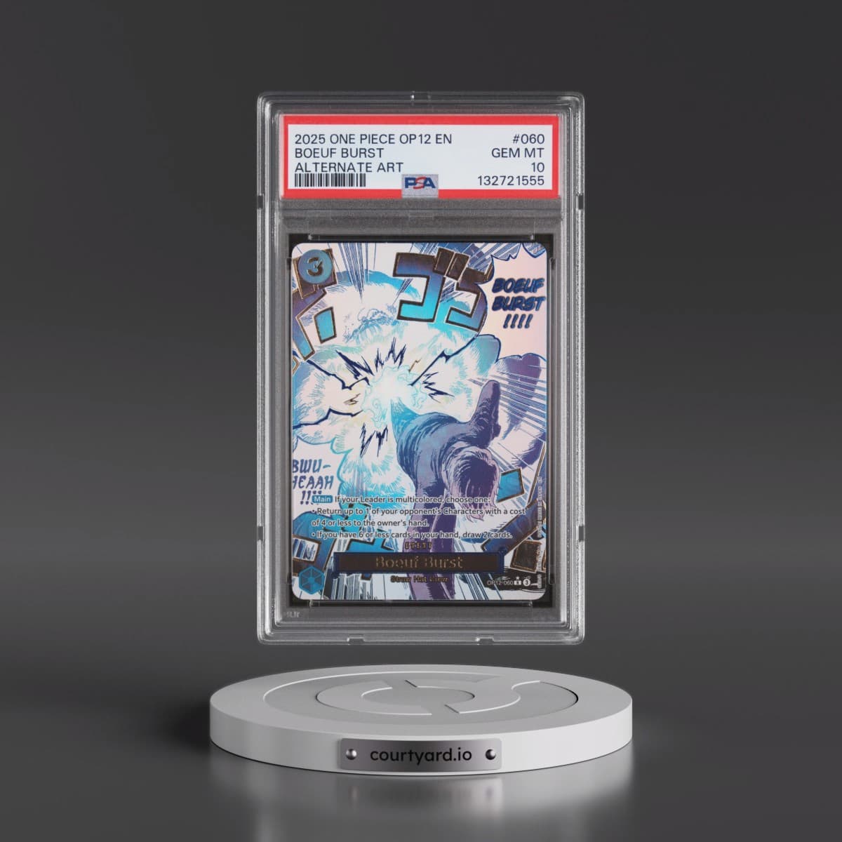 2025 One Piece OP12-Legacy of the Master #060 Boeuf Burst - Alternate Art (PSA 10 GEM MINT)