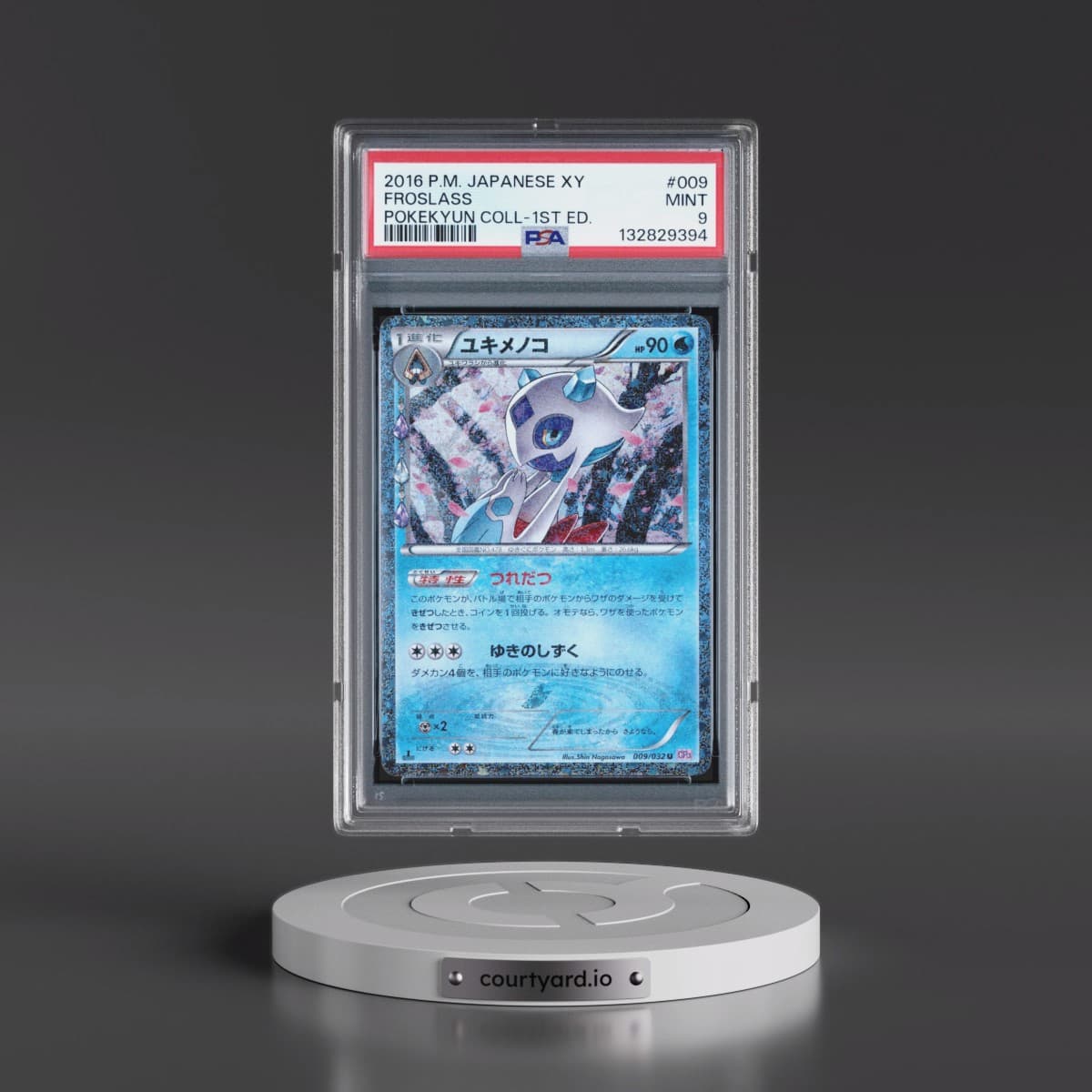 2016 Pokémon XY Pokekyun Collection #009 Froslass - 1st Edition (PSA 9 MINT)