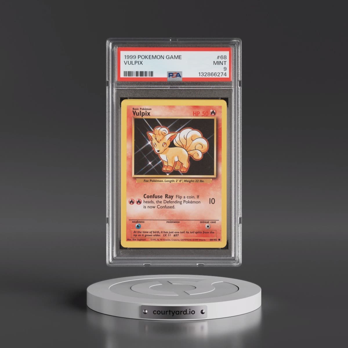 1999 Pokémon Game #68 Vulpix (PSA 9 MINT)