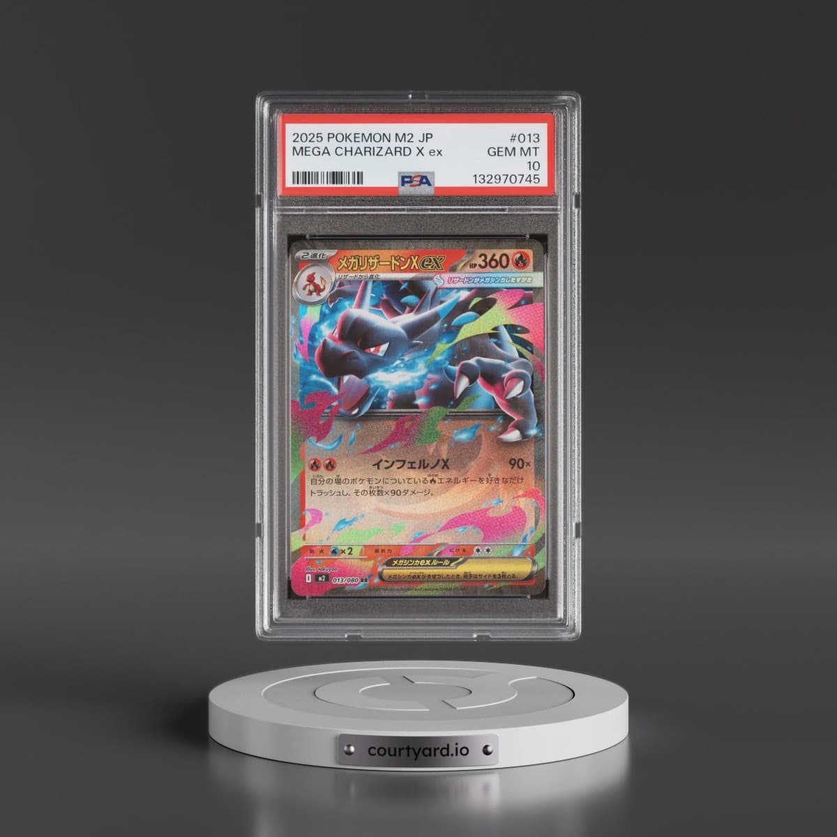 2025 Pokémon M2-Inferno X #013 Mega Charizard X EX - Holo (PSA 10 GEM MINT)