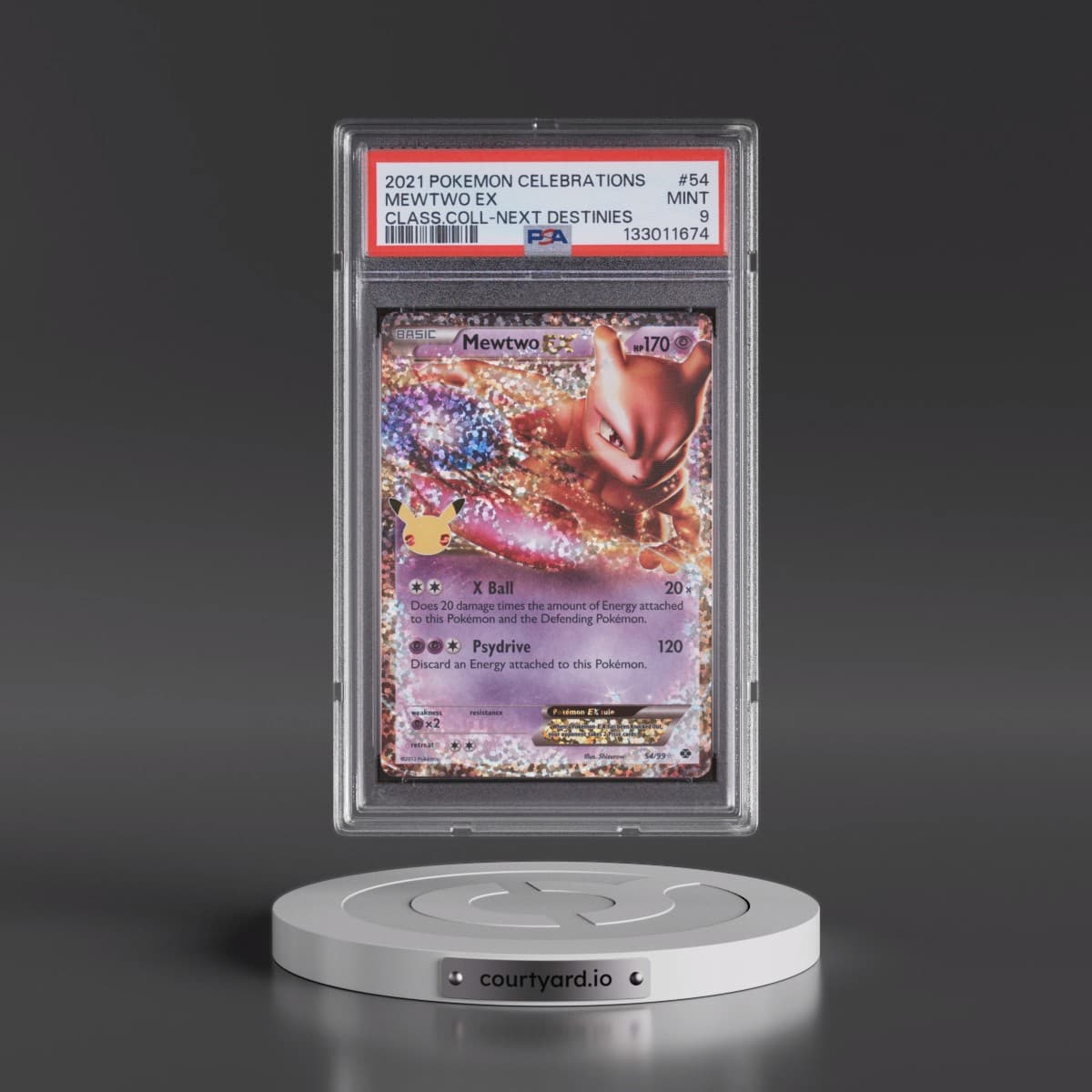 2021 Pokémon Celebrations Classic Collection #54 Mewtwo EX - Holo (PSA 9 MINT)