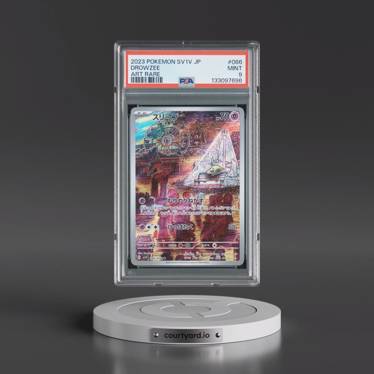 2023 Pokémon Sv1v-Violet EX #086 Drowzee - Art Rare (PSA 9 MINT)