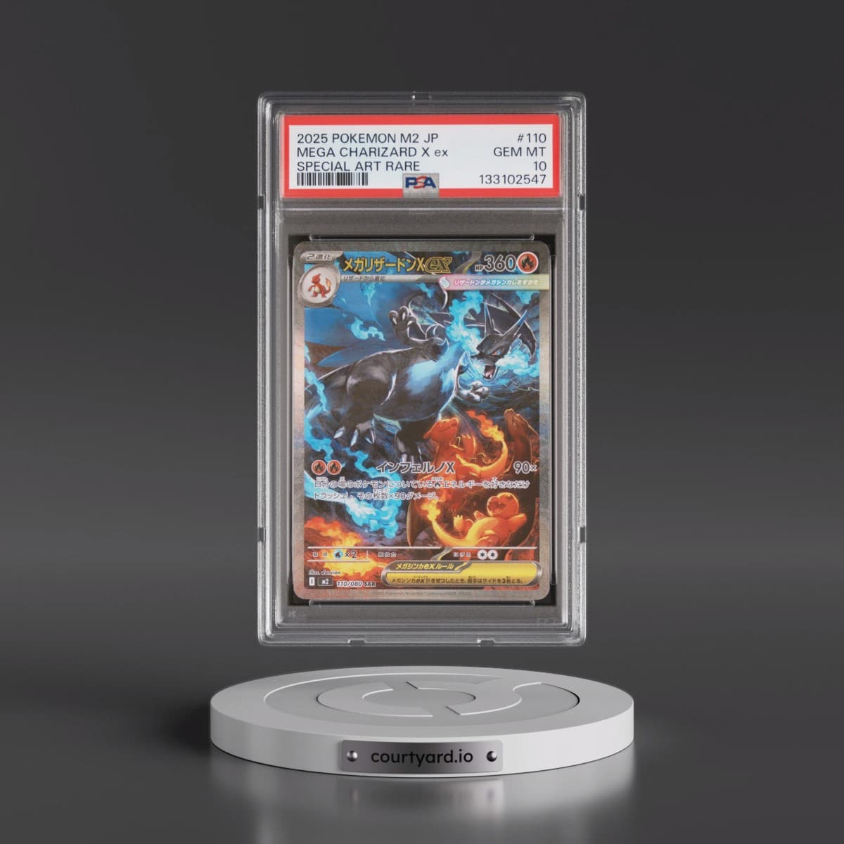 2025 Pokémon M2-Inferno X #110 Mega Charizard X EX - Holo Special Art Rare (PSA 10 GEM MINT)