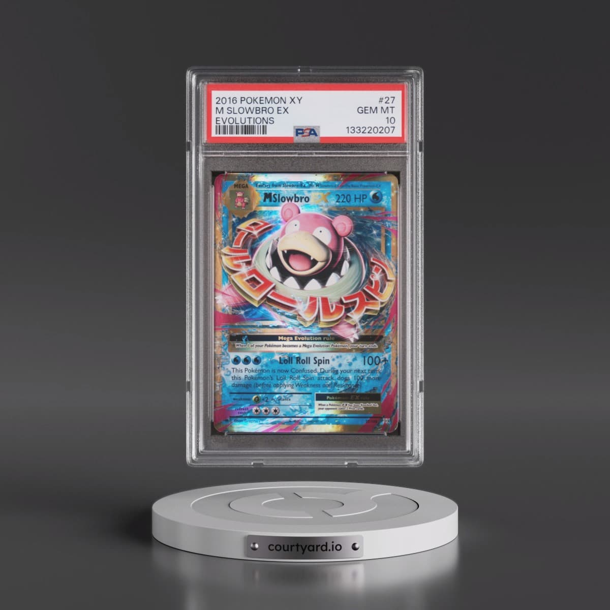 2016 Pokémon XY Evolutions #27 M Slowbro EX - Holo (PSA 10 GEM MINT)