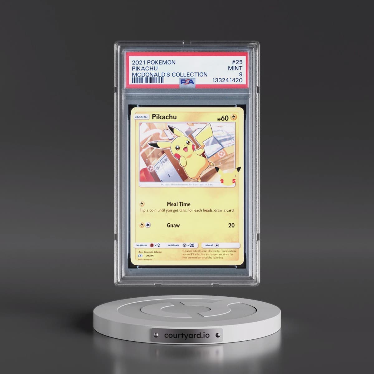 2021 Pokémon Mcdonald's Collection #25 Pikachu (PSA 9 MINT)