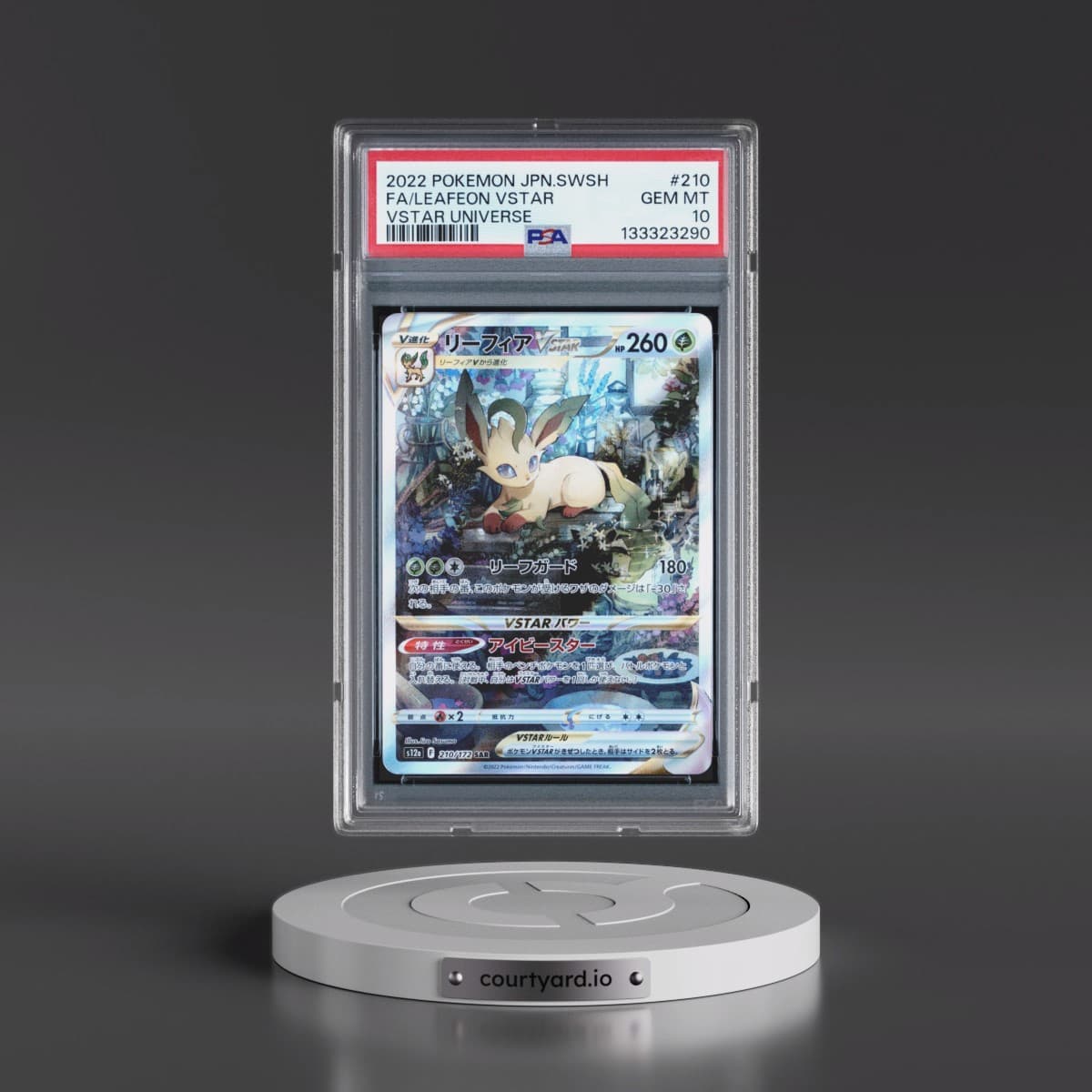2022 Pokémon Sword & Shield Vstar Universe #210 Leafeon Vstar - Full Art (PSA 10 GEM MINT)