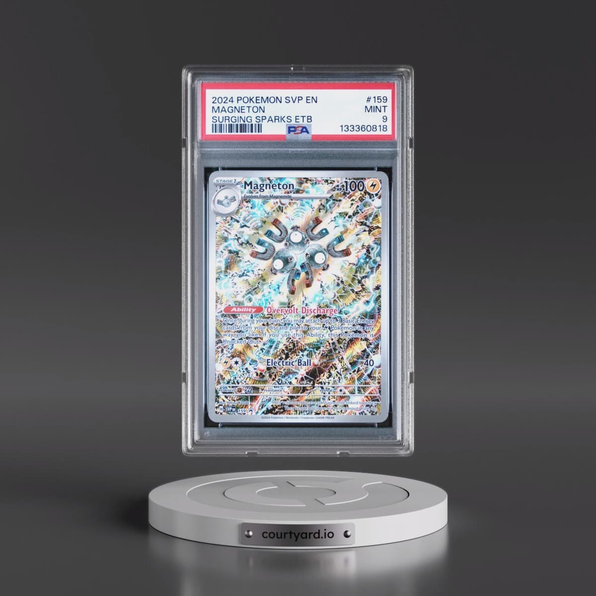 2024 Pokémon Svp EN-SV Black Star Promo #159 Magneton - Surging Sparks Elite Trainer Box (PSA 9 MINT)