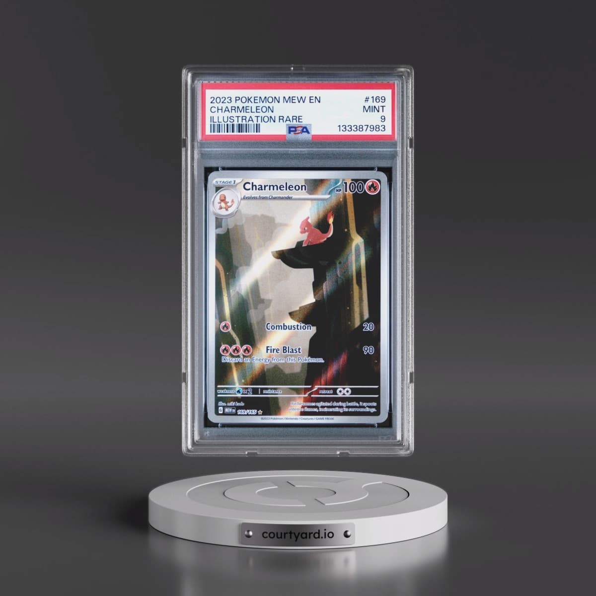 2023 Pokémon Mew EN-151 #169 Charmeleon - Illustration Rare (PSA 9 MINT)