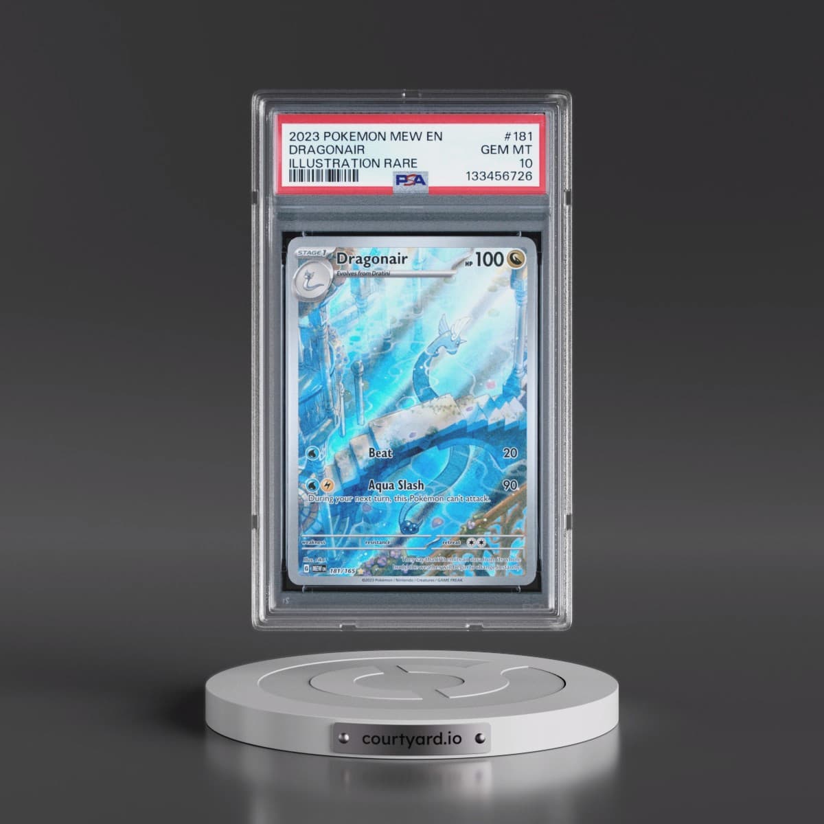 2023 Pokémon Mew EN-151 #181 Dragonair - Illustration Rare (PSA 10 GEM MINT)