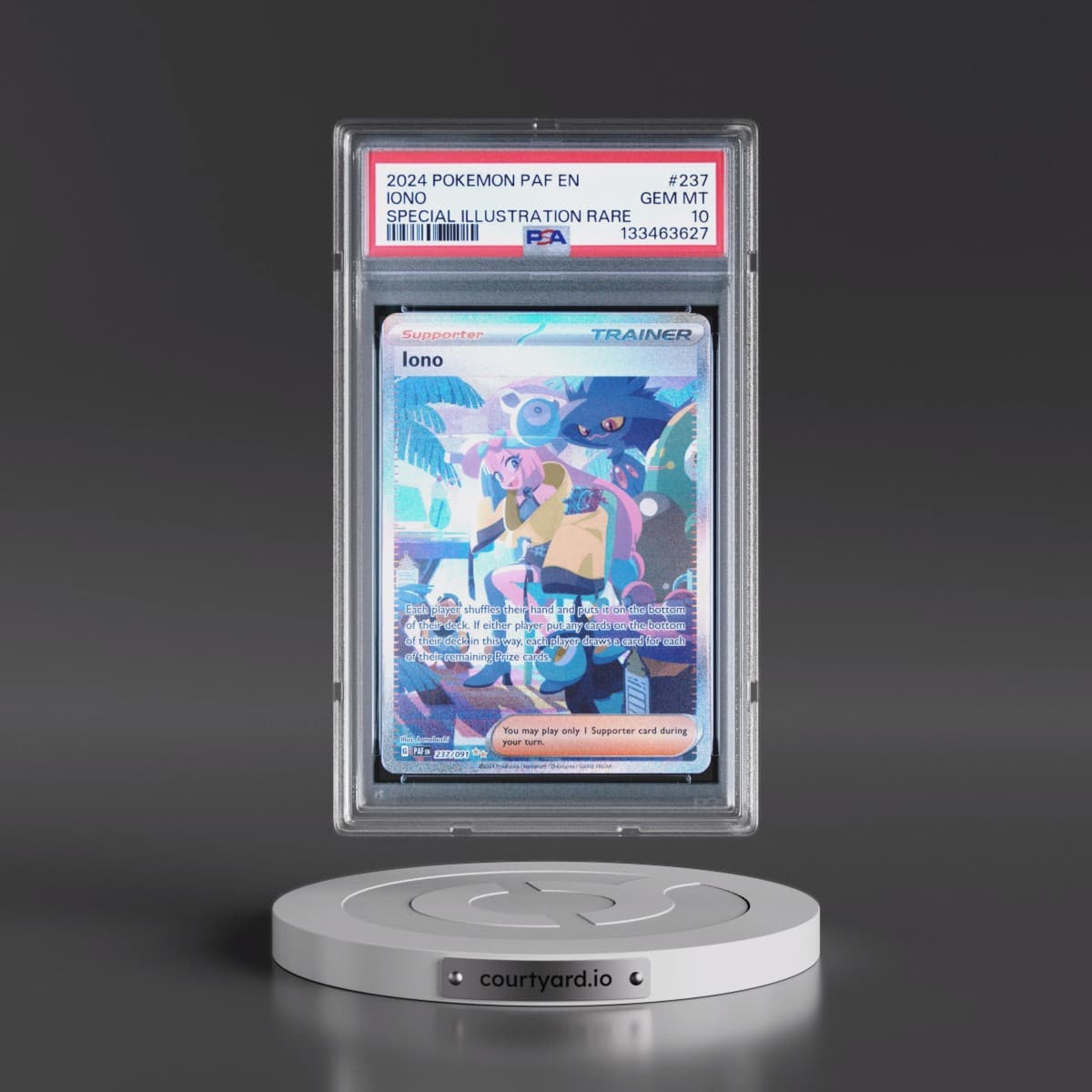 2024 Pokémon Paf EN-Paldean Fates #237 Iono - Special Illustration Rare (PSA 10 GEM MINT)