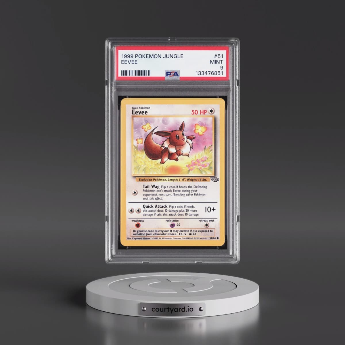 1999 Pokémon Jungle #51 Eevee (PSA 9 MINT)