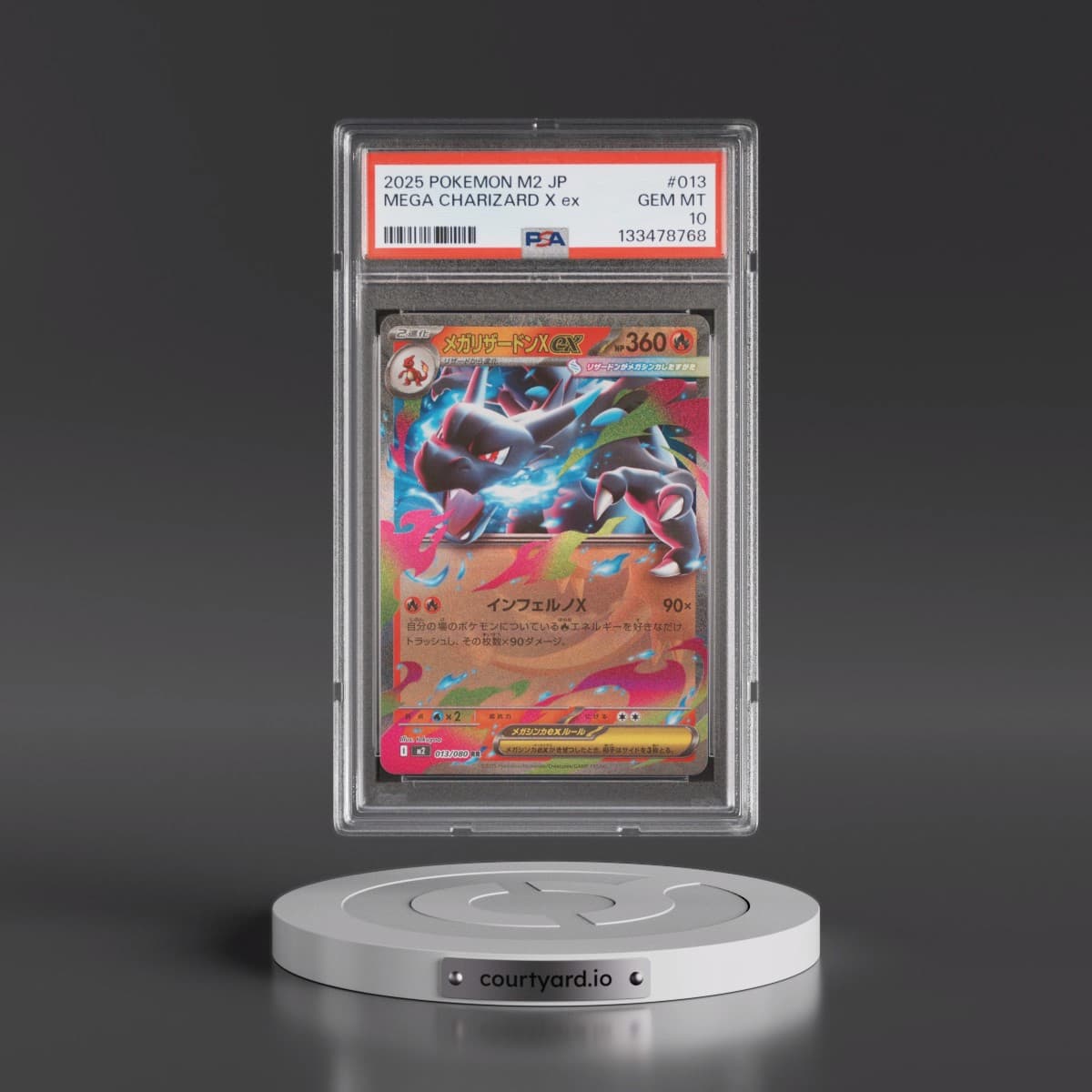 2025 Pokémon M2-Inferno X #013 Mega Charizard X EX - Holo (PSA 10 GEM MINT)