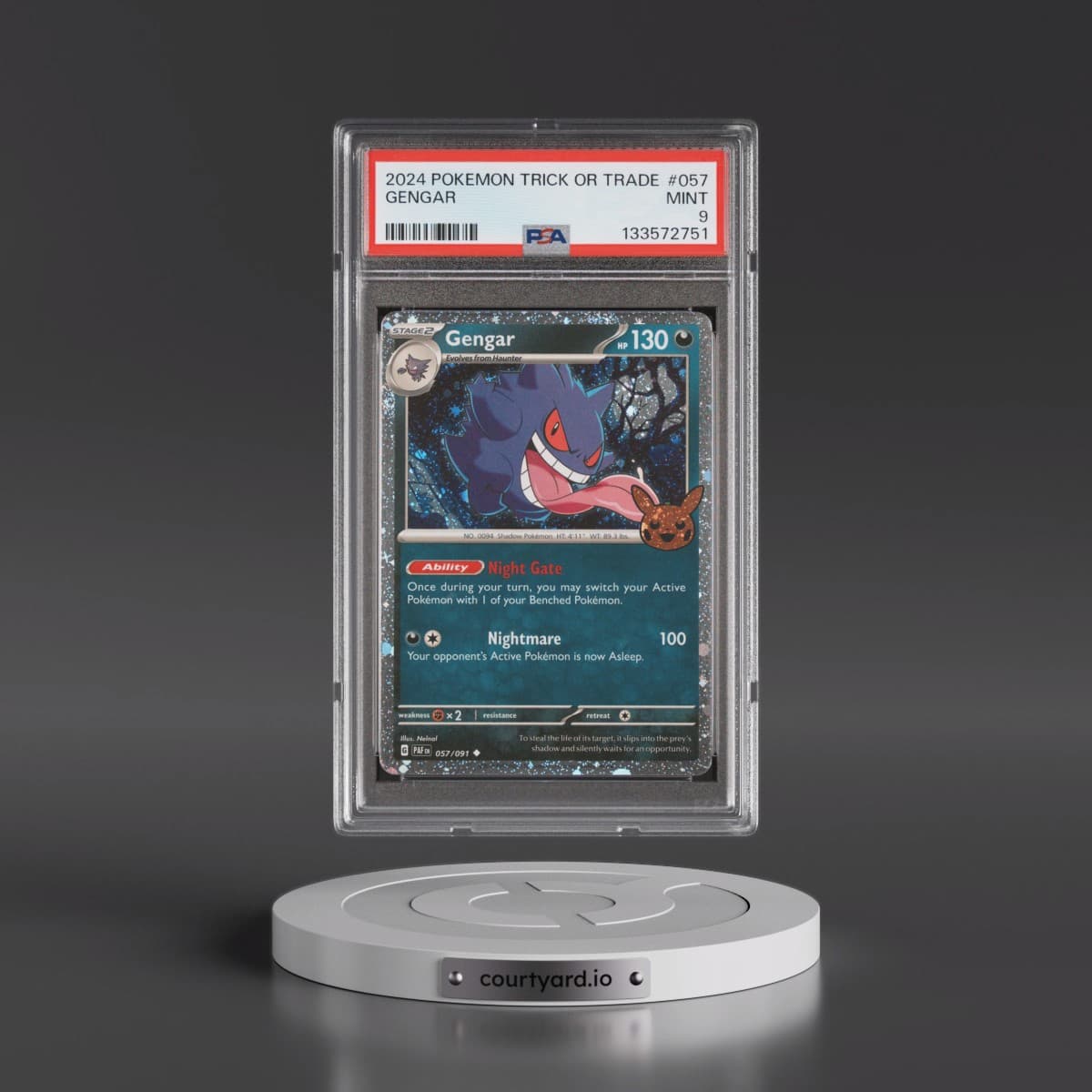 2024 Pokémon Trick or Trade #057 Gengar (PSA 9 MINT)
