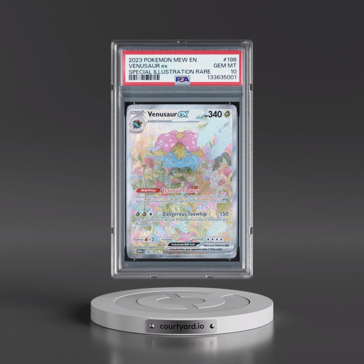 2023 Pokémon Mew EN-151 #198 Venusaur EX - Holo Special Illustration Rare (PSA 10 GEM MINT)