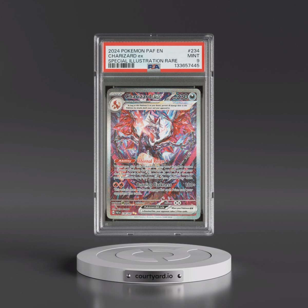 2024 Pokémon Paf EN-Paldean Fates #234 Charizard EX - Holo Special Illustration Rare (PSA 9 MINT)