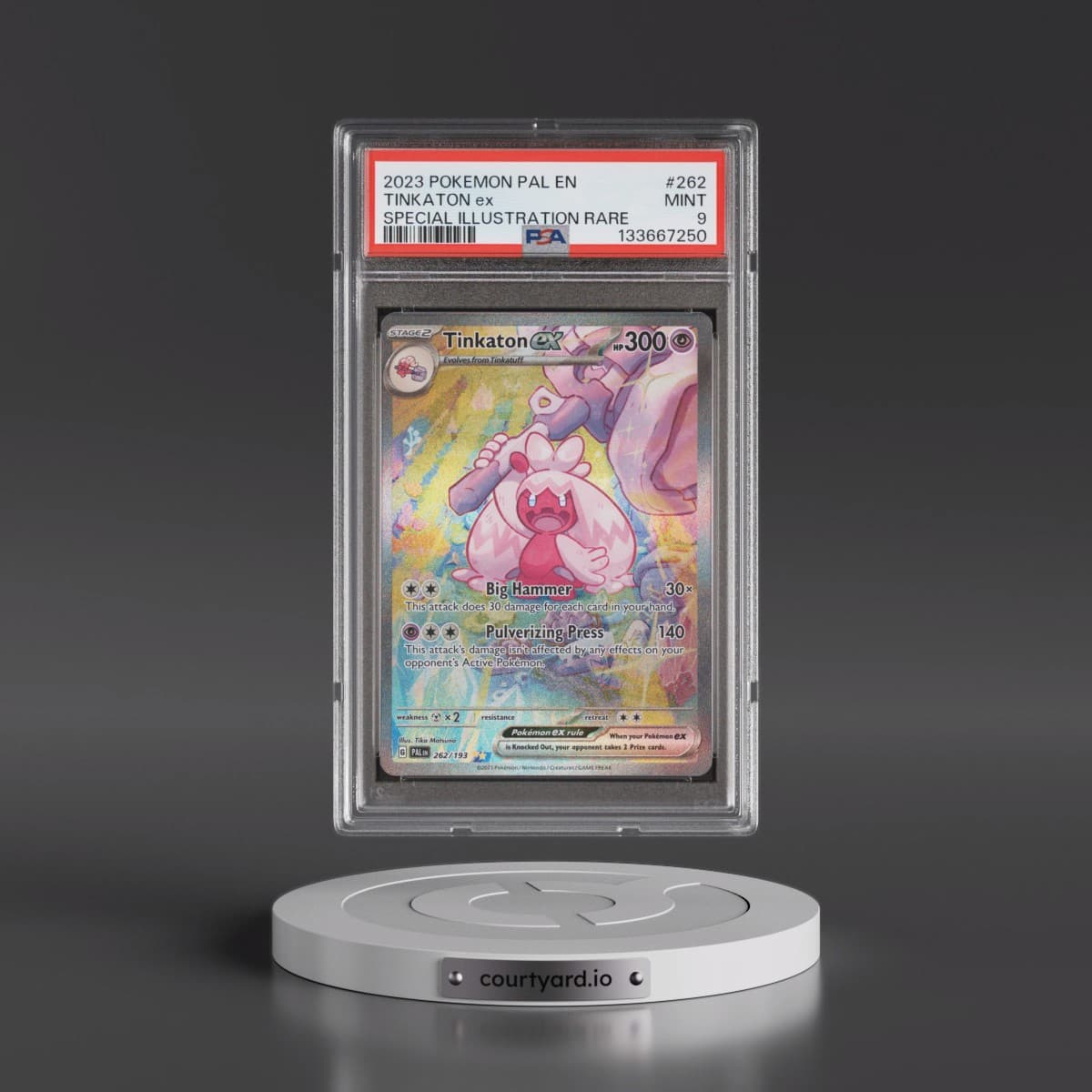 2023 Pokémon Pal EN-Paldea Evolved #262 Tinkaton EX - Holo Special Illustration Rare (PSA 9 MINT)