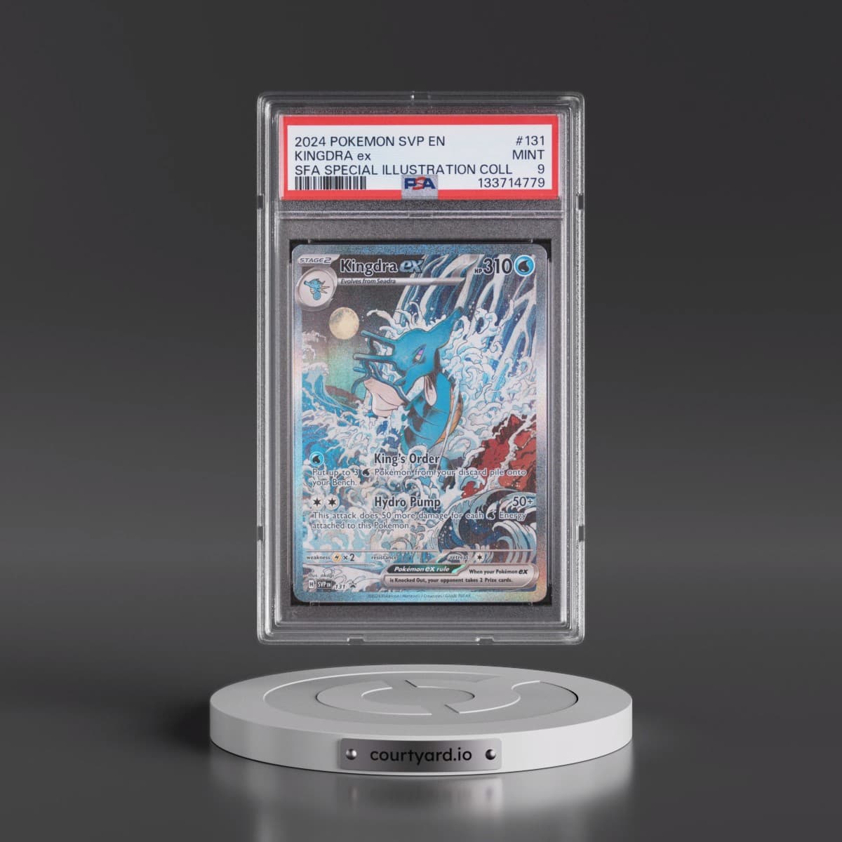 2024 Pokémon Svp EN-SV Black Star Promo #131 Kingdra EX - Holo Shrouded Fable Special Illustration Collection (PSA 9 MINT)