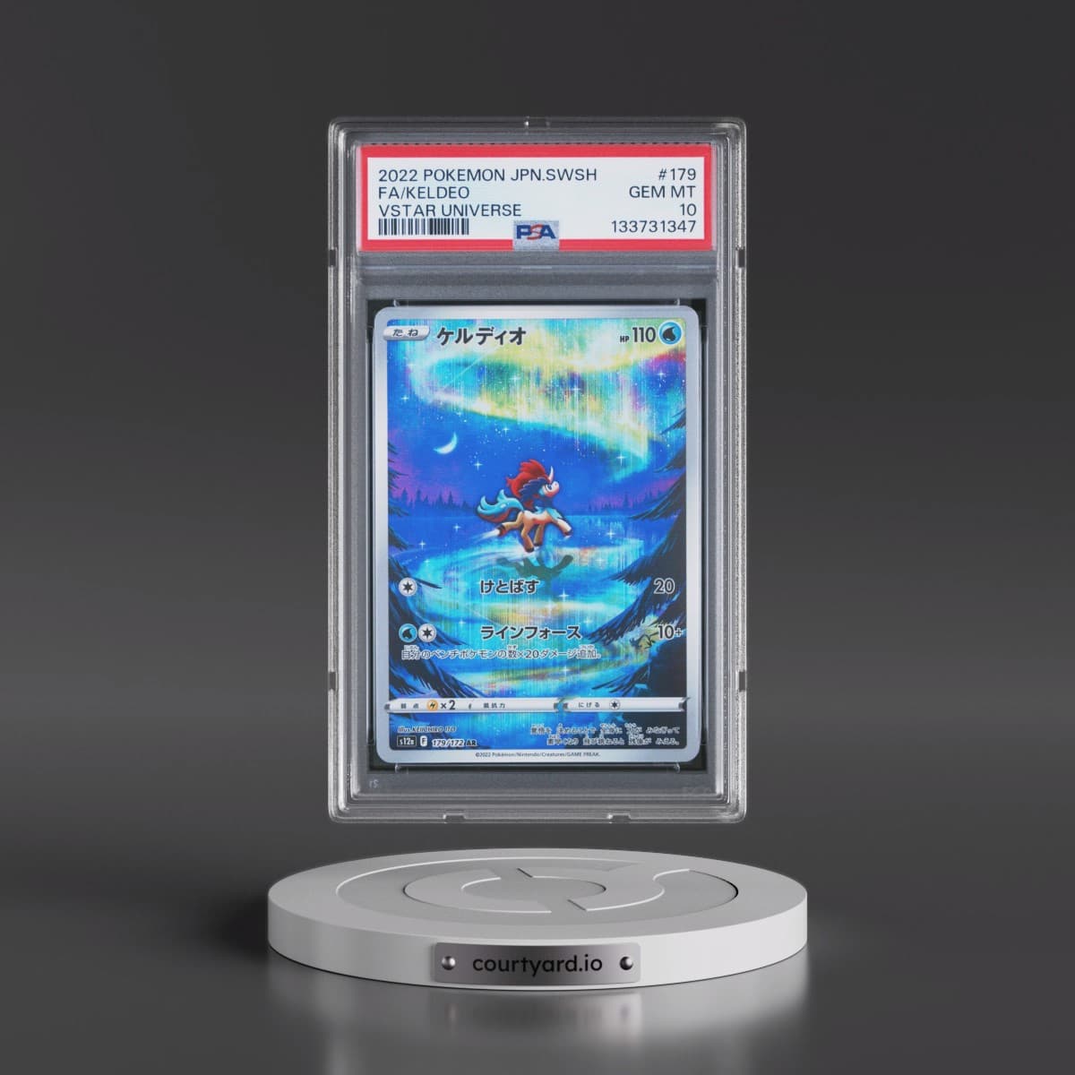 2022 Pokémon Sword & Shield Vstar Universe #179 Keldeo - Full Art (PSA 10 GEM MINT)
