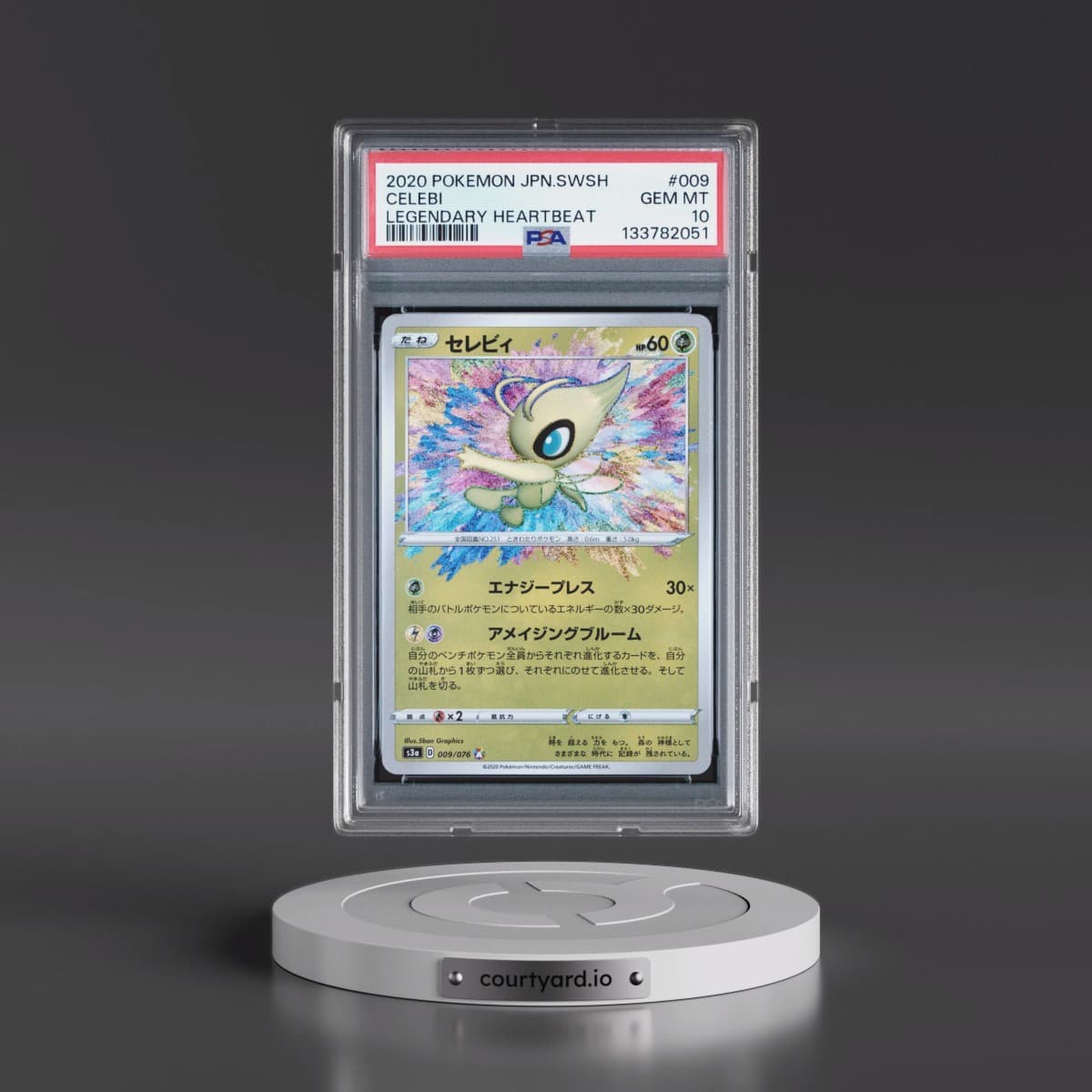 2020 Pokémon Sword & Shield Legendary Heartbeat #009 Celebi (PSA 10 GEM MINT)
