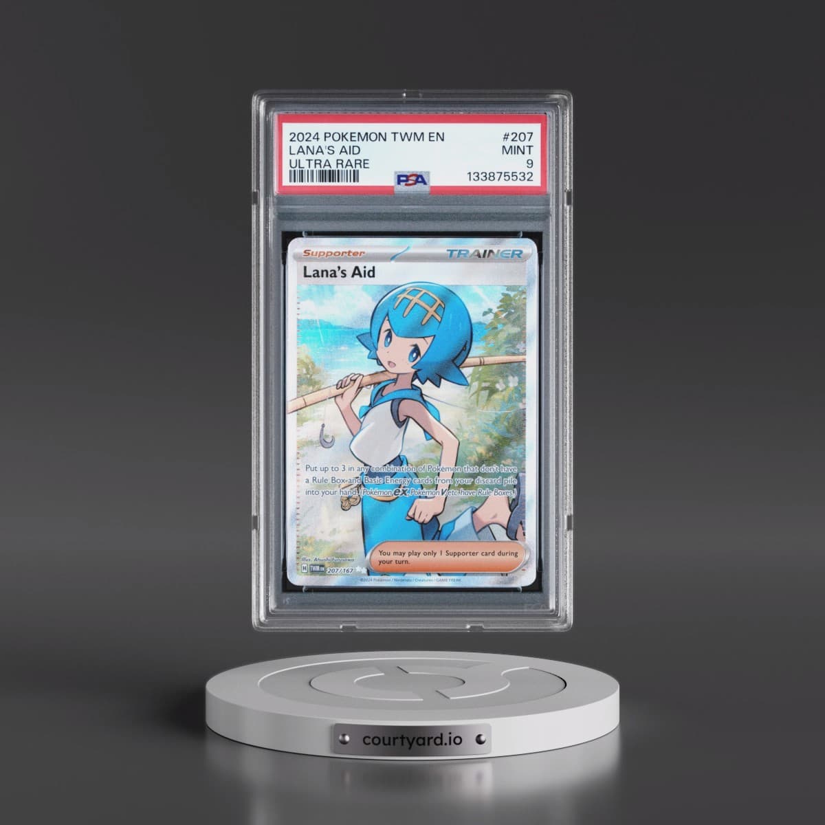 2024 Pokémon Twm EN-Twilight Masquerade #207 Lana's Aid - Ultra Rare (PSA 9 MINT)