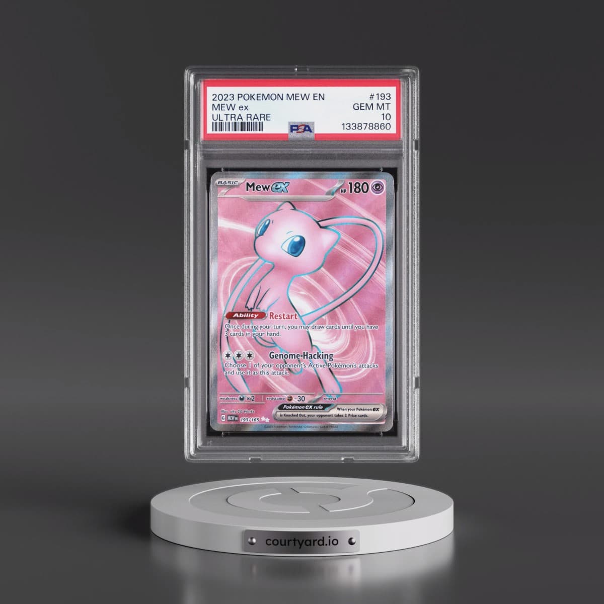 2023 Pokémon Mew EN-151 #193 Mew EX - Holo Ultra Rare (PSA 10 GEM MINT)