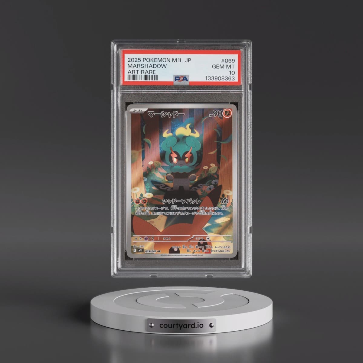 2025 Pokémon M1l-Mega Brave #069 Marshadow - Art Rare (PSA 10 GEM MINT)