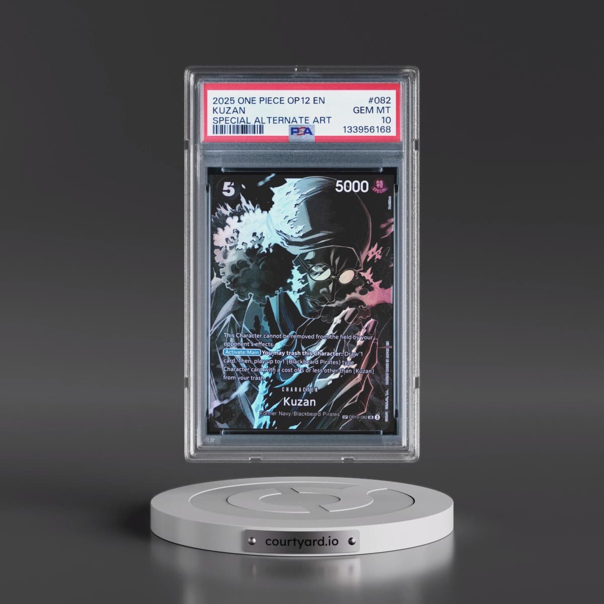 2025 One Piece OP12-Legacy of the Master #082 Kuzan - Special Alternate Art (PSA 10 GEM MINT)