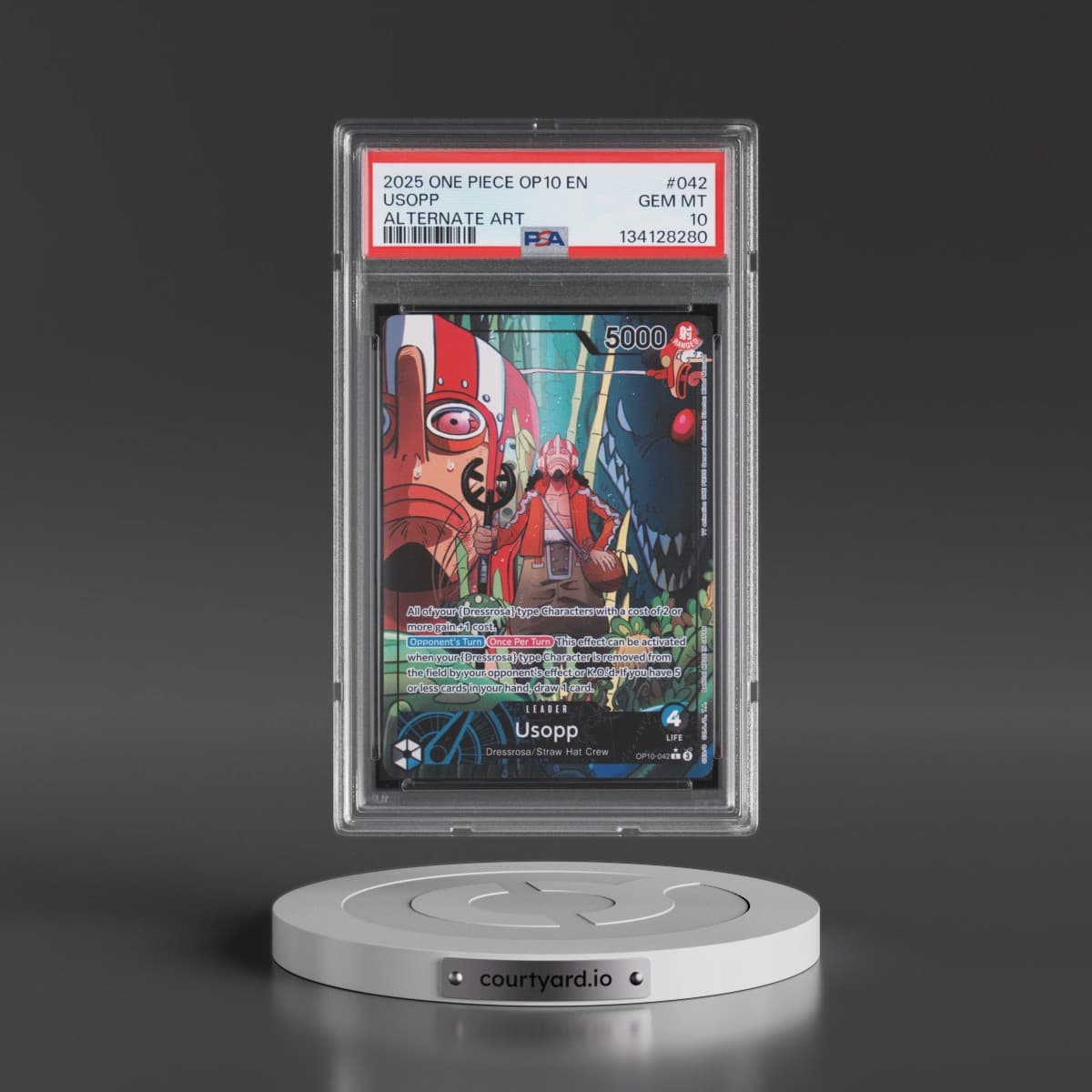 2025 One Piece OP10-Royal Blood #042 Usopp - Alternate Art (PSA 10 GEM MINT)