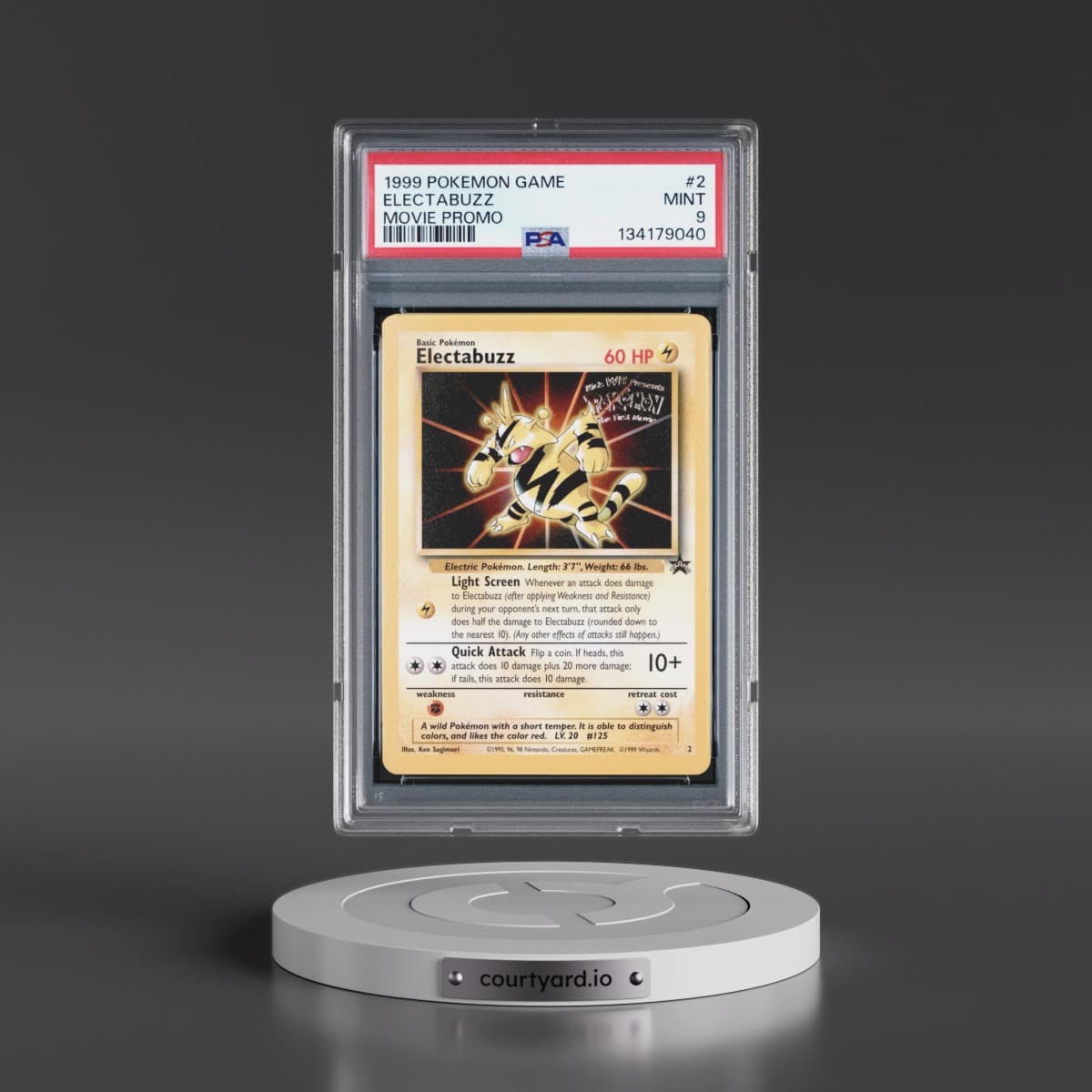 1999 Pokémon Game Movie #2 Electabuzz - Movie Promo (PSA 9 MINT)