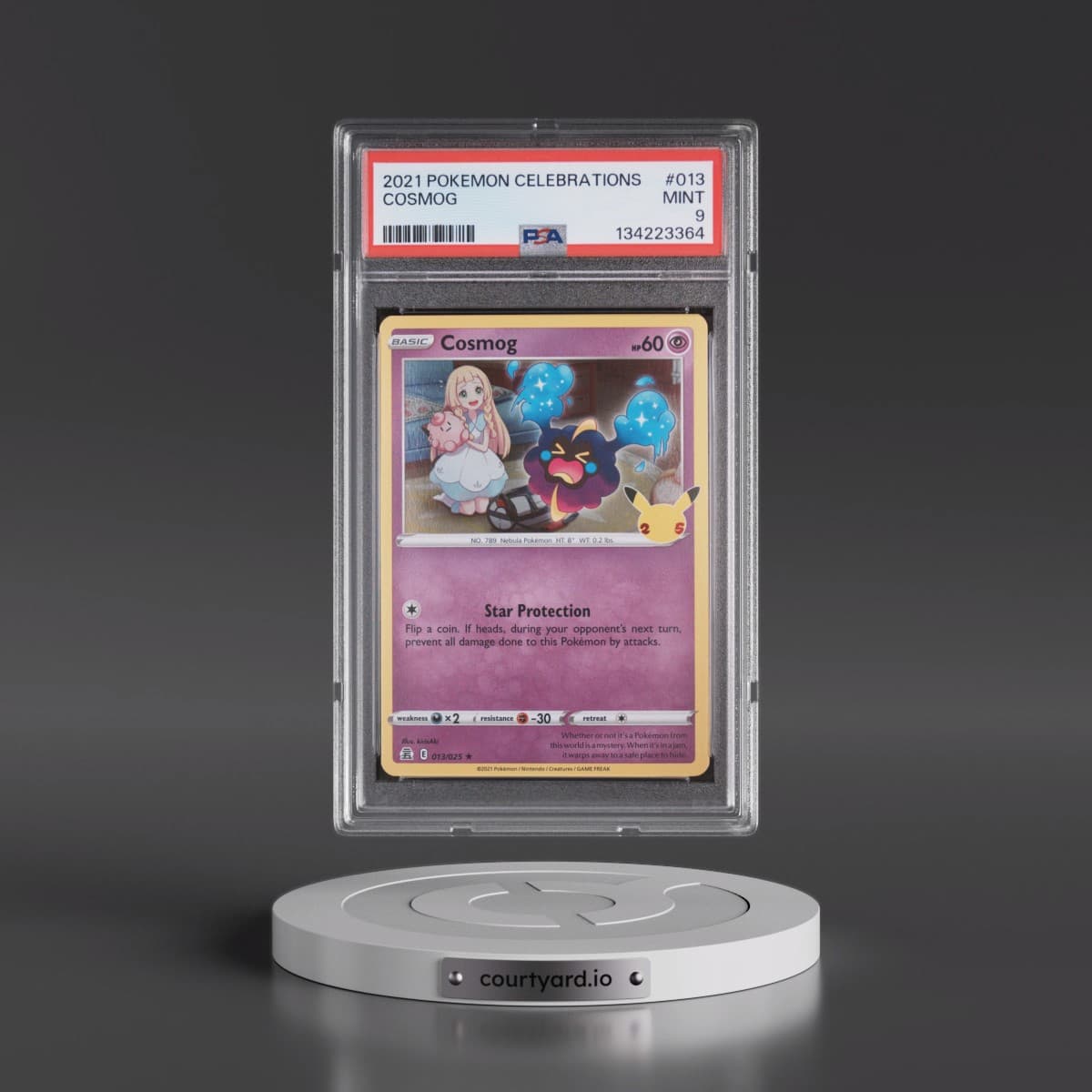2021 Pokémon Celebrations #013 Cosmog (PSA 9 MINT)