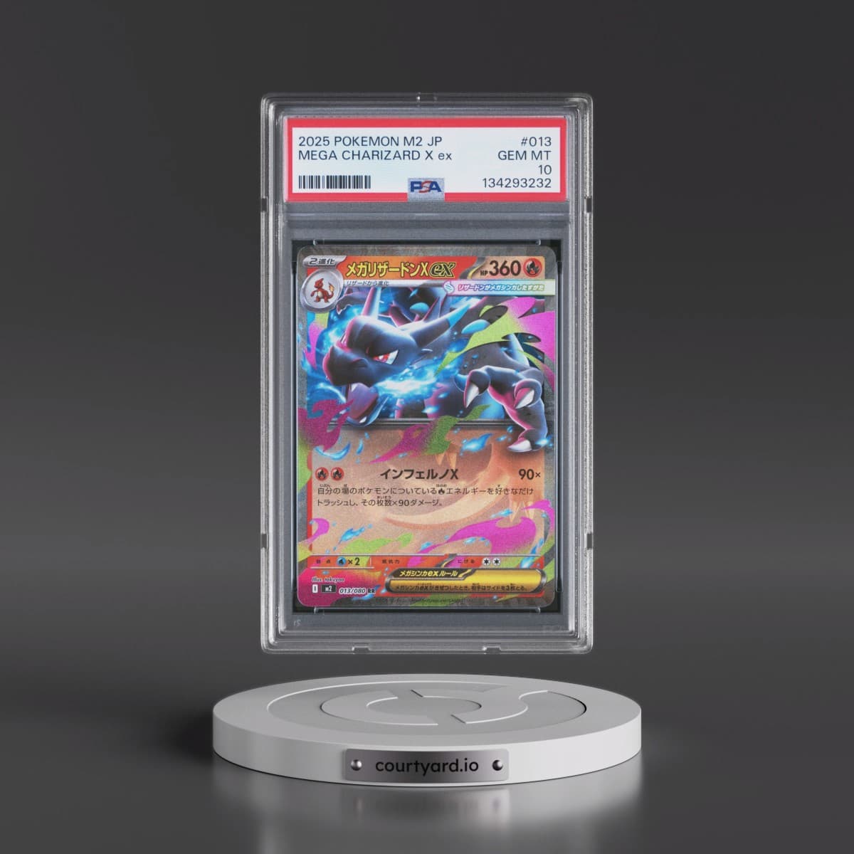 2025 Pokémon M2-Inferno X #013 Mega Charizard X EX - Holo (PSA 10 GEM MINT)